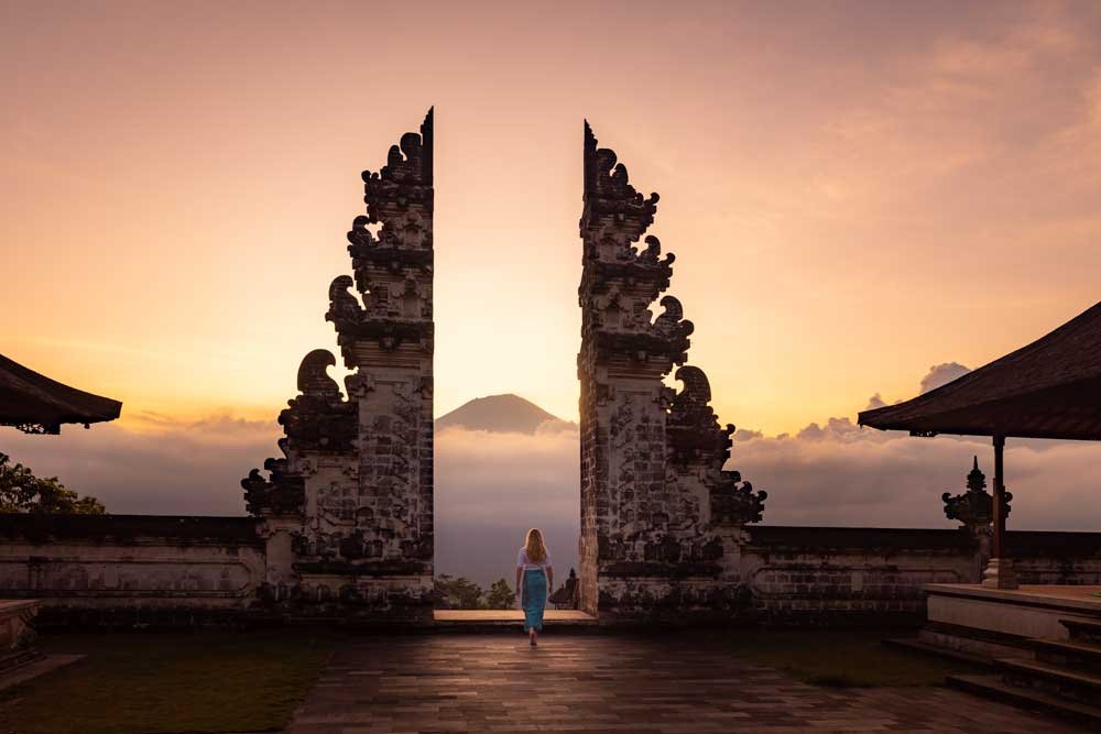 Gates of Heaven at Lempuyang Temple